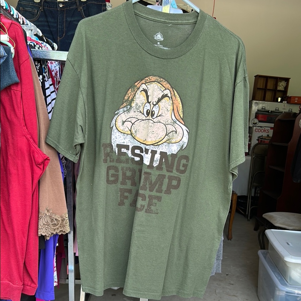 Disney Green Grumpy Graphic T-Shirt XL